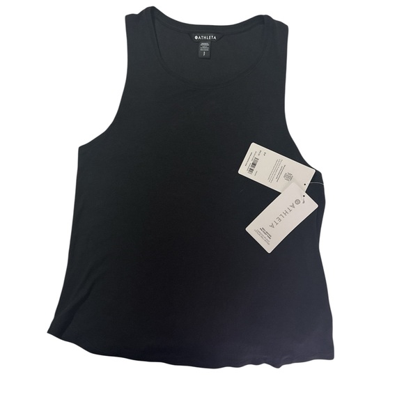 Athleta Black Well Rested Rib Sleep Tank - Picture 4 of 5